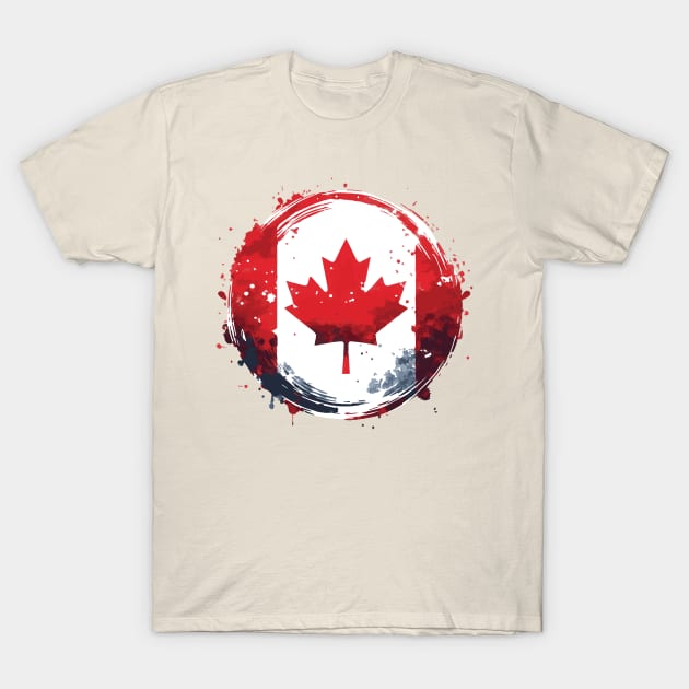 Happy Canada Day Canadian Flag T-Shirt by Heartsake